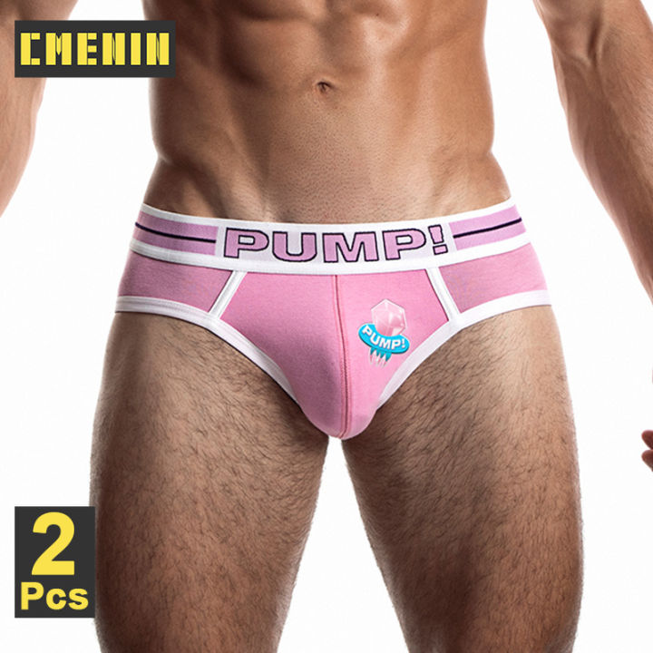 cmenin-pump-2pcs-hot-cotton-ชุดชั้นในชายเซ็กซี่กางเกงในชายกางเกง-breathable-ชุดชั้นในกางเกง-jockstrap-กางเกงในชายชุดชั้นใน-pu018