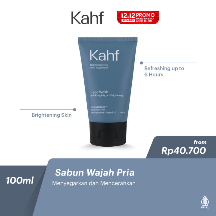 Kahf Skin Energizing and Brightening Face Wash 100 ml Sabun Pembersih