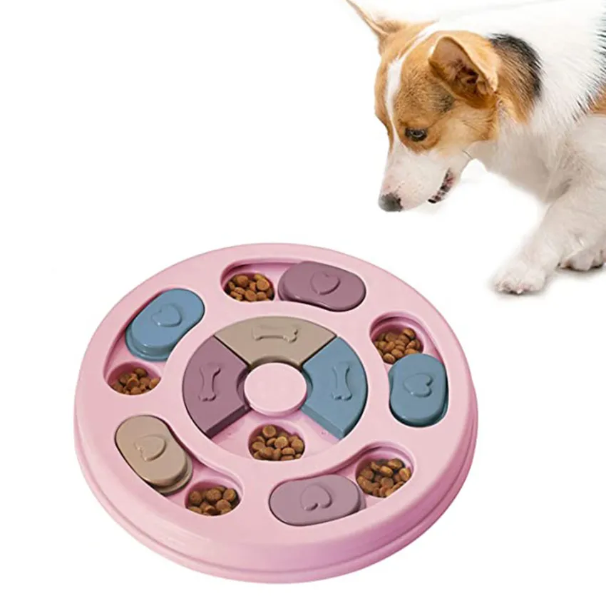 Pet Puzzle Feeder, Interactive Dog Toy For Mental Stimulation, Dog Training  Snack Dispenser, Fun Feeding, Abs Colorful Design Slow Feeder Helps Pet  Digestion