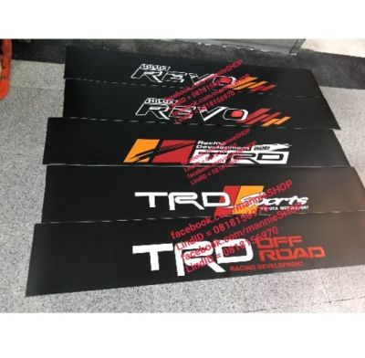 สติ๊กเกอร์บังแดดหน้ารถ งานตัดคอม สำหรับรถ TOYOTA sticker ติดรถ แต่งรถ โตโยต้า รีโว้ TRD REVO OFFROAD สวย งานดี ติดหน้ารถ ติดกระจก