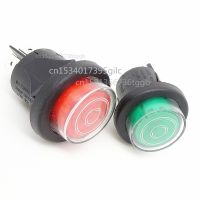 25MM Large current push switch 16A 250V round button self-locking reset with lamp 220V 15A power supply switch ON-OFF Rocker Electrical Circuitry  Par