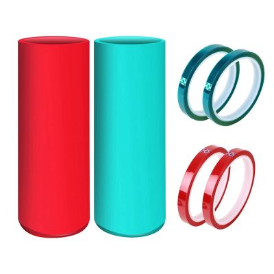 Silicone Sublimation Tumbler Sleeve Kit for 20Oz Skinny Straight Blanks Cup with Heat Resistant Tapes Oven Silicone Wrap
