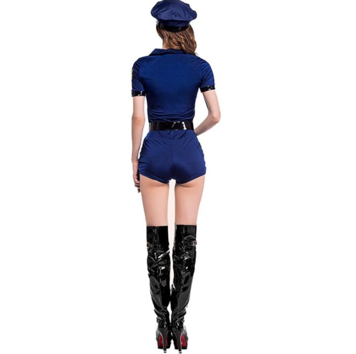ชุดคอสเพลย์ตำรวจหญิงเซ็กซี่ชุดตำรวจชุดชุดตำรวจตำรวจชุดเล่นเกมสวมบทบาทวันฮาโลวีน