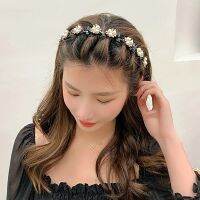 【cw】 UnisexPearlsHairbands Men WomenHeadbandBangs Hairstyle Make Up Hairpins Fashion Hair Accessories