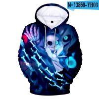 3 To 14 Years Kids Hoodies 3D Undertale Sans Hoodie Sweatshirt Boys Girls Fashion Harajuku Jacket Coat Children Clothes