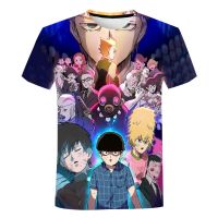 Mob Psycho 100 เสื้อยืดอะนิเมะ 3D พิมพ์ถนนผู้ชายผู้หญิงสบาย ๆ แฟชั่นพลัสขนาดเสื้อยืดฮาราจูกุเด็กเสื้อยืดเสื้อผ้าด้านบน XS-5XL