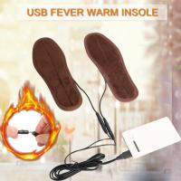 3วิธีการทำความร้อน Insoles อุ่นรองเท้าฤดูหนาวแทรก USB ชาร์จไฟฟ้า Insoles อุ่นสำหรับรองเท้าให้อบอุ่นด้วยขนแผ่นเท้า