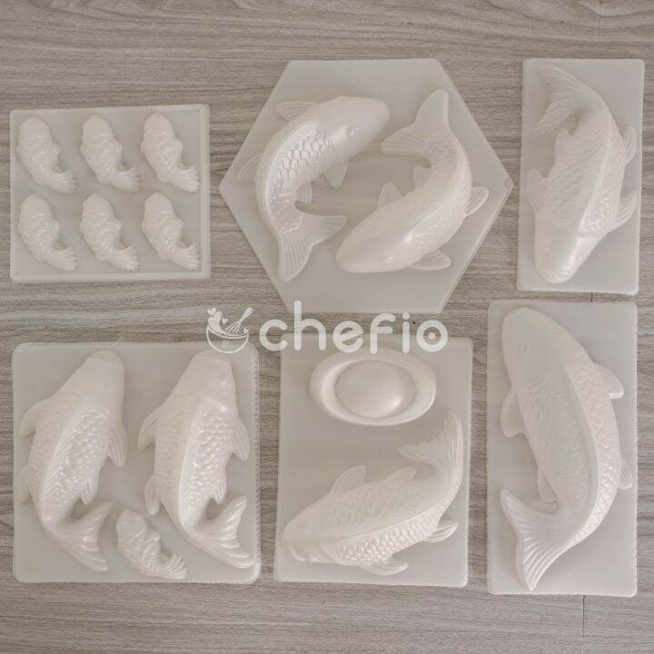 laputa ikan ikan mas cetakan kue jelly plastik coklat puding diy peralatan membuat kue