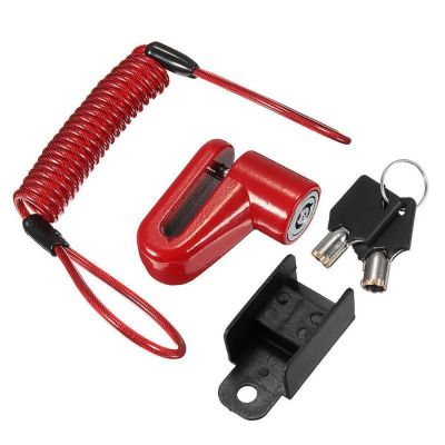 【CW】 Disc Brake Lock Brakes Wheels Locker Anti-theft Wire Reminder Cable Motorcycle Accessories