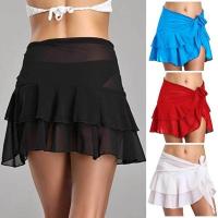 Brookv HuttbSexy Beach Cover Up Skirt Women Chiffon Beachwear Short Bathing Swim dress