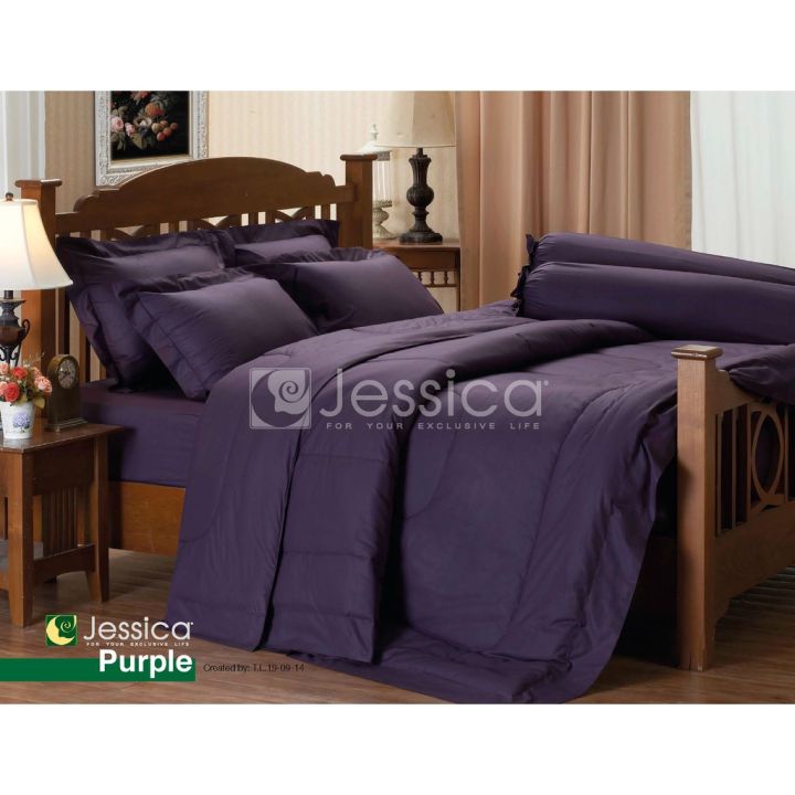 jessica-ผ้าปูที่นอน-ไม่รวมผ้าห่มนวม-3-5ฟุต-5ฟุต-6ฟุต-เจสสิก้า-สีพื้น-สีเทา-สีโอรส-สีแดง-สีน้ำตาลอ่อน-สีลาเวนเดอร์