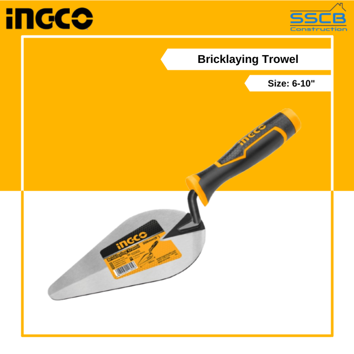 Ingco Bricklaying Trowel 6/7/8/10" Lazada PH