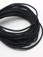 11 Yards Black Solid Rubber 3mm Cord Thread String for Necklace Pendants