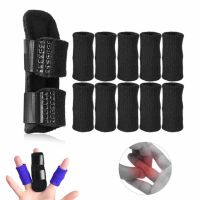 11Pcs/Set Finger Guard Sleeve Finger Splint Suit Adjustable Finger Support Splint for Trigger Finger Arthritis and Ligament Pain