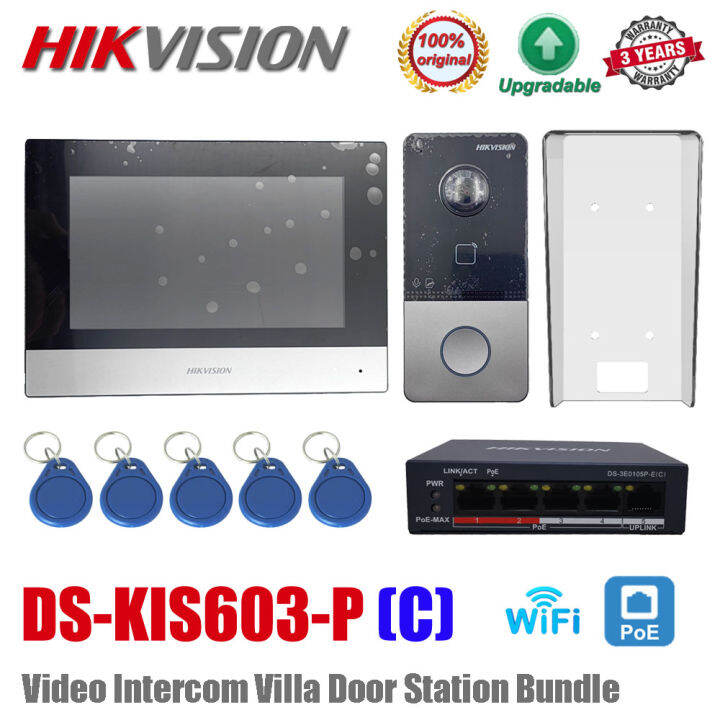 Hikvision DS-KIS603-P (C) Video Intercom Kit DS-KV6113-WPE1 (C) DS ...