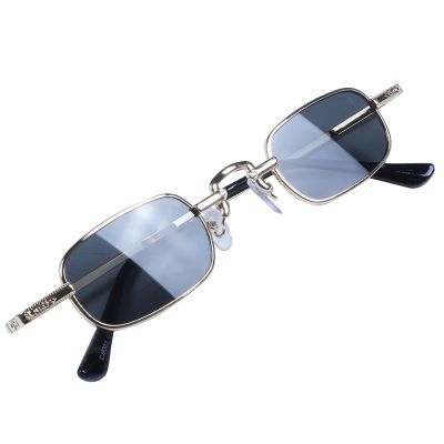 Retro Punk Glasses Clear Square Sunglasses Female Retro Sunglasses Men Metal Frame