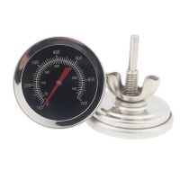 ↂ❈ Outdoor Stainless Steel BBQ Oven Thermometer Temp Gauge Oval Shaped BBQ Thermometer Controller Outdoor Cooking Tools