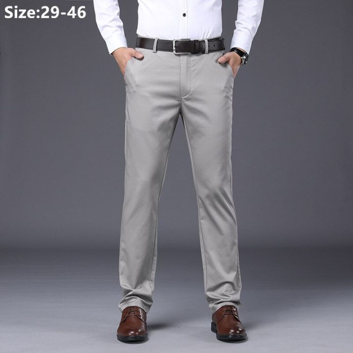 British Casual Gray Black Suit 40 42 Size Embroidered S Trousers Formal  Dress Slim Pants Men 2022 Spring  lupongovph