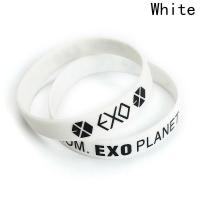 MeiYang 2 Pcs อัลบั้ม EXO เคป็อปกำไลข้อมือวันเกิดสปอร์ตซิลิโคนสายรัดข้อมือมิตรภาพกำไลเครื่องประดับแฟชั่นสำหรับผู้ชายผู้หญิง