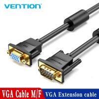 Vention 1080P VGA Kabel Laki-laki Ke Perempuan Kabel Ekstensi Video Komputer Sinyal Analog untuk Proyektor Laptop Monitor Layar DVD 10 M