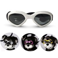 Creative Foldable Pet Glasses Dog Cat Glasses Ski Goggles Pet Accessories Sunglasses Heart-Shaped Cute Cotton Webbing Adjustable