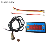 Shockley DC9-24V 4เครื่องวัดความเร็วแบบดิจิตอลเครื่องวัดความเร็วดิจิตอล LED ความแม่นยำสูงและ YH-TC01สวิตช์เซ็นเซอร์ความใกล้ชิดฮอลล์