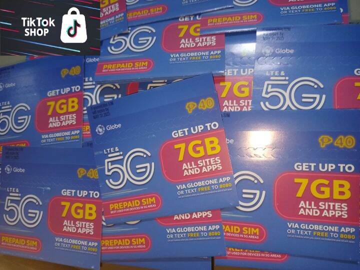 GLOBE Sim Card Fresh and sealed 5G sim card Triple Cut Sim Lazada PH