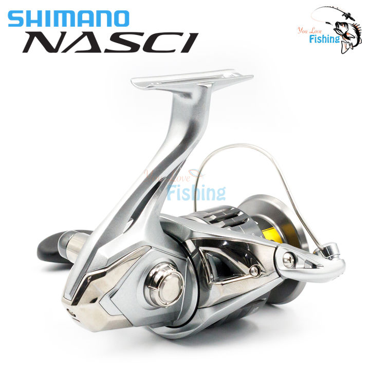 รอกสปินนิ่ง-รุ่นใหม่-ปี-2021-shimano-nasci-มี-5-เบอร์-ให้เลือก-ของแท้ประกันอีสเทิร์น-เหมาะสำหรับ-ช่อน-กะพง-ชะโด