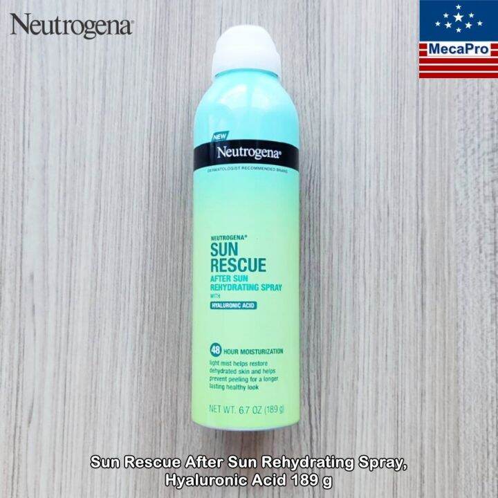 Neutrogena® Sun Rescue After Sun Rehydrating Spray, Hyaluronic Acid 189 g นูโทรจีนา สเปรย์ บำรุง