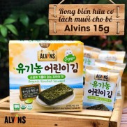 Rong biển Hữu cơ tách muối Alvin Hàn Quốc cho bé ăn dặm - Thế Giới Ăn Dặm