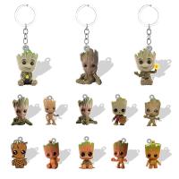 Disney Guardians of the Galaxy Groot Resin Pendant Keychain for Backpack School Bag Kids Key chains Jewelry Accessories GTX372