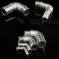 【♘COD Free Cas♘】 ci22op 1/4 "3/8" 1/2 "3/4" 1 "Bspt ตัวผู้ X 8/10/12/25มม. เข็มส่วนปลายของท่อ90องศาข้อศอก304เชื่อมต่อปลายบากท่อสแตนเลสน้ำก๊าซน้ำมัน