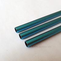 ✙◕♛ 2pcs 200mm long aluminum tube anodized AL 6061 pipe hollow through pass duct 6.8mm 6.9mm outer diameter sky blue color