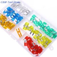 100pcs/120pcs Mini Blade Fuse Assortment Set Auto Car Motorcycle SUV FUSES Kit CN3 5 Amp 10 Amp 15 Amp 20 Amp 25 Amp 30 Amp