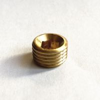 1/8 1/4 3/8 1/2 3/4 Male Thread Brass Pipe Plug Internal Hex Socket End Cap Pipe Fitting Connector Adapter