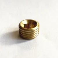 1/8 1/4 3/8 1/2 3/4 Male Thread Brass Pipe Plug Internal Hex Socket End Cap Pipe Fitting Connector Adapter