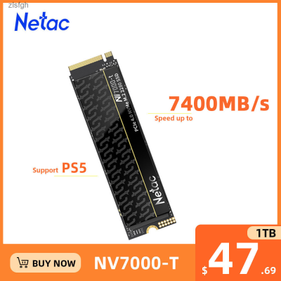 SSD M2ของ Netac SSD 1Tb 2Tb 4Tb M.2 2280 PCIe 500Gb ฮาร์ดดิสก์โซลิดสเตทไดรฟ์ภายในสำหรับ Ps5 Zlsfgh