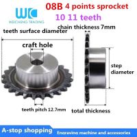 เฟืองอุตสาหกรรมล้อเลื่อนเอนกประสงค์08b 10 11ซี่พร้อมโซ่08b 4คะแนนระยะพิท12.7มม.