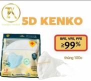 Thùng 10 Túi 100 Cái Khẩu Trang 5D Mask Kenko Người Lớn