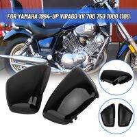 Black Moto Left Right Side Battery Fai Cover For Yamaha XV700 750 1000 1100 Virago 1984-Up Motorcycle Essories