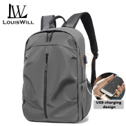 LouisWill Men Backpacks Men Shoulder Bags USB Charging Backpack Laptop