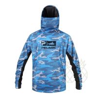 Fishing Hooded Shirt MEN Cap Mask Long Sleeve Sun Protection UV UPF 50 Sweatshirt Tops Gear Camisa Pesca Fish Jersey Hoodies