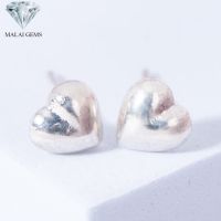 Malai Gems ต่างหูเงินแท้ Silver 925 รุ่น Minimal หัวใจหนา ต่างหูเงินแท้