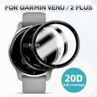 [ร้อน] 2ชิ้นฟิล์มป้องกันสำหรับ Garmin Venu 2 Plus สมาร์ทวอท์ชกันรอยขีดข่วนโค้งนิ่มอุปกรณ์เสริมฝาครอบ (ไม่ใช่แก้ว)