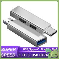 IHBNEP อะแดปเตอร์ความเร็วสูง3พอร์ต USB 3.0ตัวขยายการถ่ายโอนข้อมูล Type-C Hub OTG