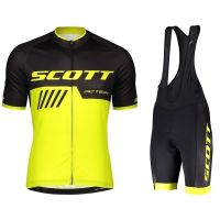 SCOTT Pro Mens Cycling Jersey Set Summer Cycling Clothing MTB Bike Clothes Uniform Maillot Ropa Ciclismo Cycling Bicycle Suit