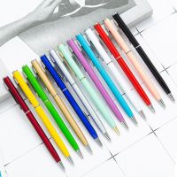 1Piece Lytwtws Creative Candy Color Ballpoint Pen Business Metal Office Accessories Rotate School Stationery Office Supplies Pens