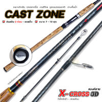 คันตกปลาเกร็ด Elektra Cast Zone ( แคลสโซน ) กราไฟท์ 7-10 ฟุต งานตีไกล รูปแบบธรรมชาติและอ่างเก็บน้ำ