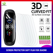 1 3 5 Miếng Dán Bảo Vệ Màn Hình Mềm Miếng Dán HD Cho Xiaomi Mi Band 7 6 5