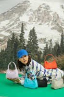 Labella : Nylon hobo กระเป๋าถือ (5 สี)